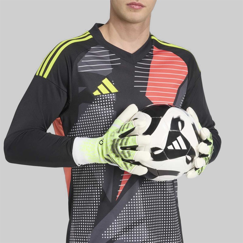 adidas Predator Pro Hybrid Cut Goalkeeper Gloves Lucid Lemon/White/Black