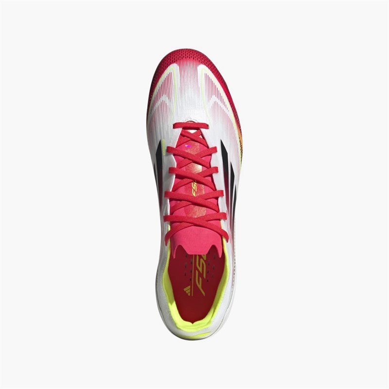 adidas Mens F50 Pro Pure Victory Pack MG Multi Ground Football Boots Cloud White/Core Black/Solar Yellow