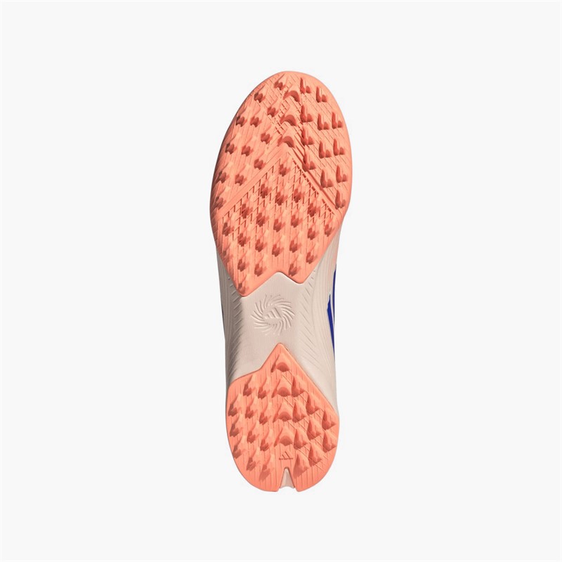 adidas Womens F50 Sparkfusion League Mid Coral Blaze Pack TF Astro Turf Football Boots Bliss Orange/Lucid Blue/Beam Orange