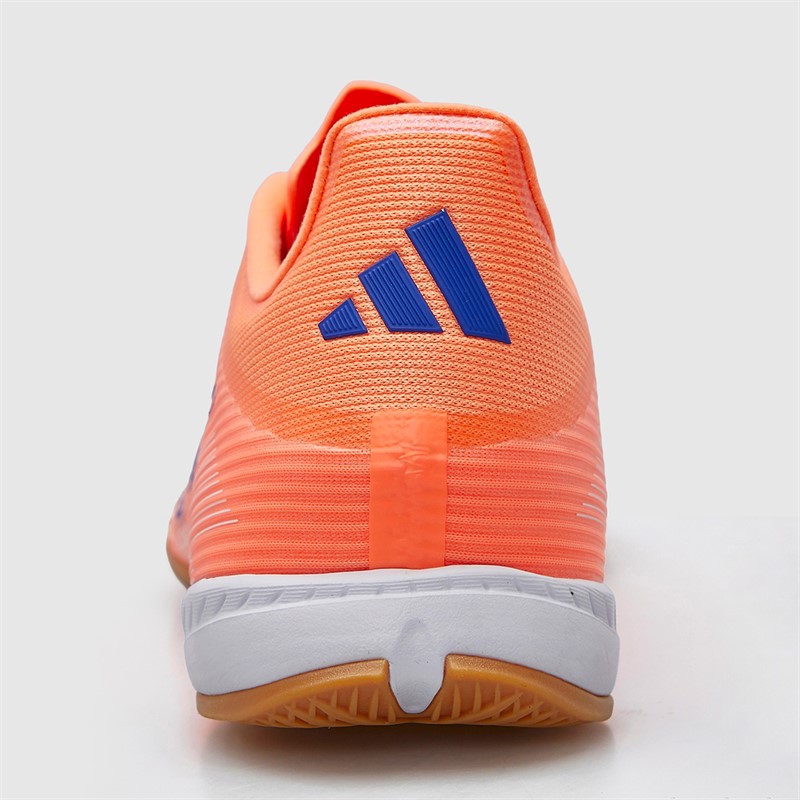 adidas Mens F50 League Coral Blaze Pack IN Indoor Football Boots Beam Orange/Lucid Blue /Cloud White Beam Orange/Lucid Blue/Cloud White