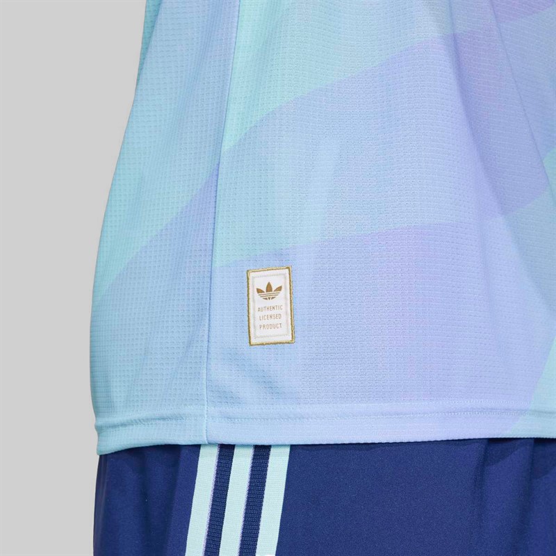 adidas Mens AFC Arsenal FC 24/25 Authentic Third Jersey Clear Aqua/Light Flare Purple