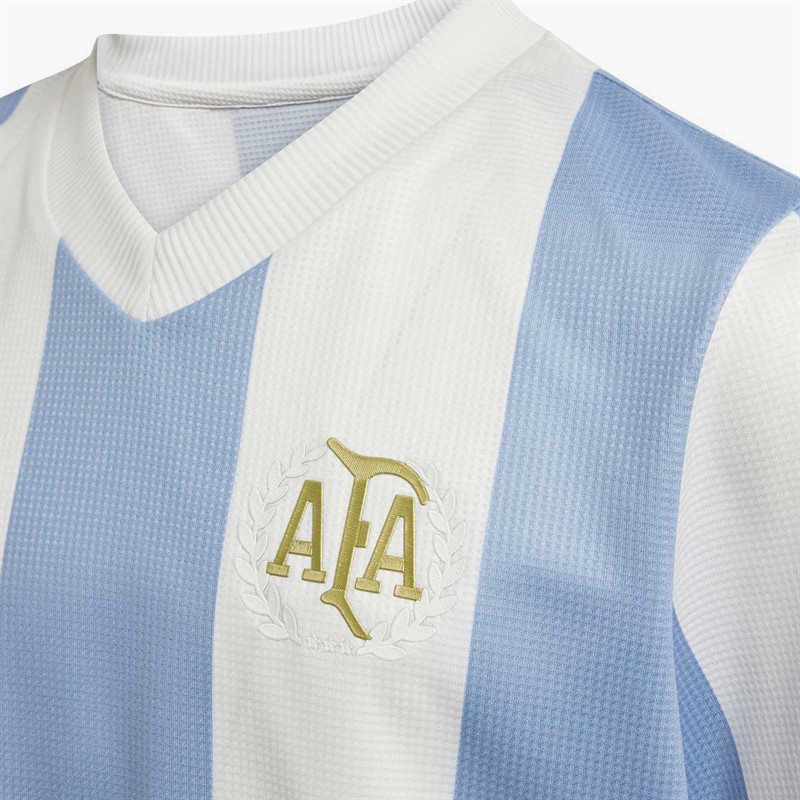 adidas Junior AFA Argentina 24/25 50th Anniversary Jersey Ambient Sky/Cloud White