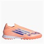 adidas Mens F50 Pro Laceless Coral Blaze Pack TF Astro Turf Football Boots Beam Orange/Lucid Blue /Cloud White Beam Orange/Lucid Blue/Cloud White
