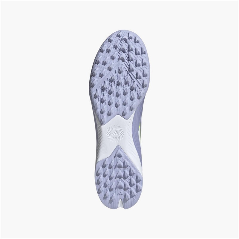 adidas Womens F50 Sparkfusion League Mid TF Astro Turf Football Boots Violet Tone/Lucid Lemon/Purple Rush