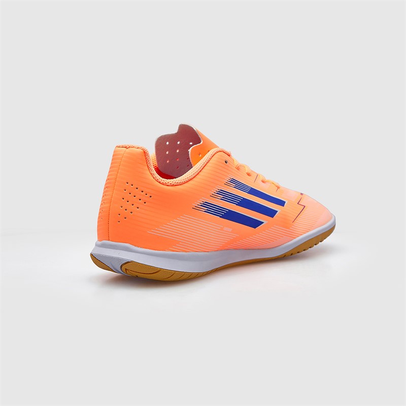 adidas Junior F50 Club Coral Blaze Pack IN Indoor Football Boots Beam Orange/Lucid Blue /Cloud White Beam Orange/Lucid Blue/Cloud White