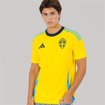 adidas Mens SVFF Sweden 2024 Home Fan Jersey Bright Yellow