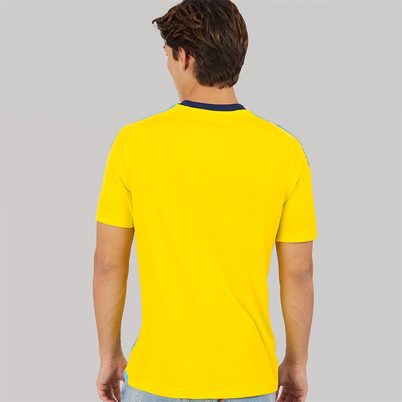 adidas Mens SVFF Sweden 2024 Home Fan Jersey Bright Yellow