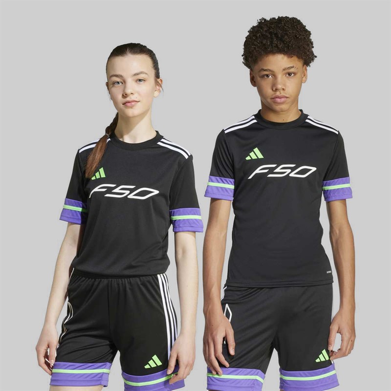 adidas Junior F50 Jersey Black/Purple Rush