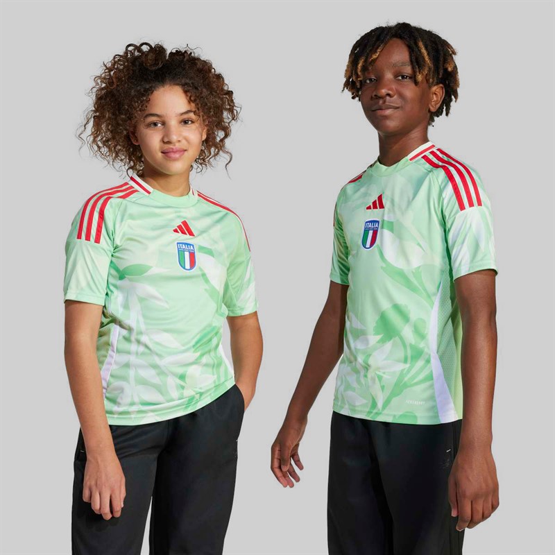 adidas Junior FIGC Italy 2025 (Womens Team) Away Jersey Glory Mint