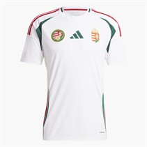 adidas Mens HFF Hungarian FF Away Jersey White/Collegiate Green/Team Victory Red
