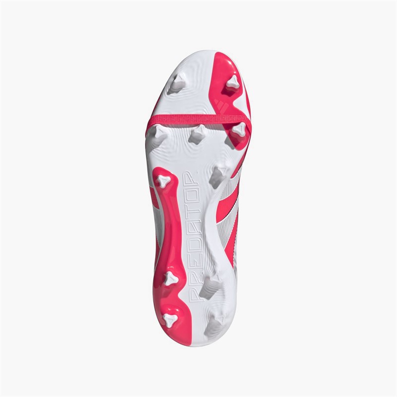 adidas Mens Predator League Fold-Over Tongue FG Firm/Multi Ground Football Boots Lucid Red/Cloud White/Core Black