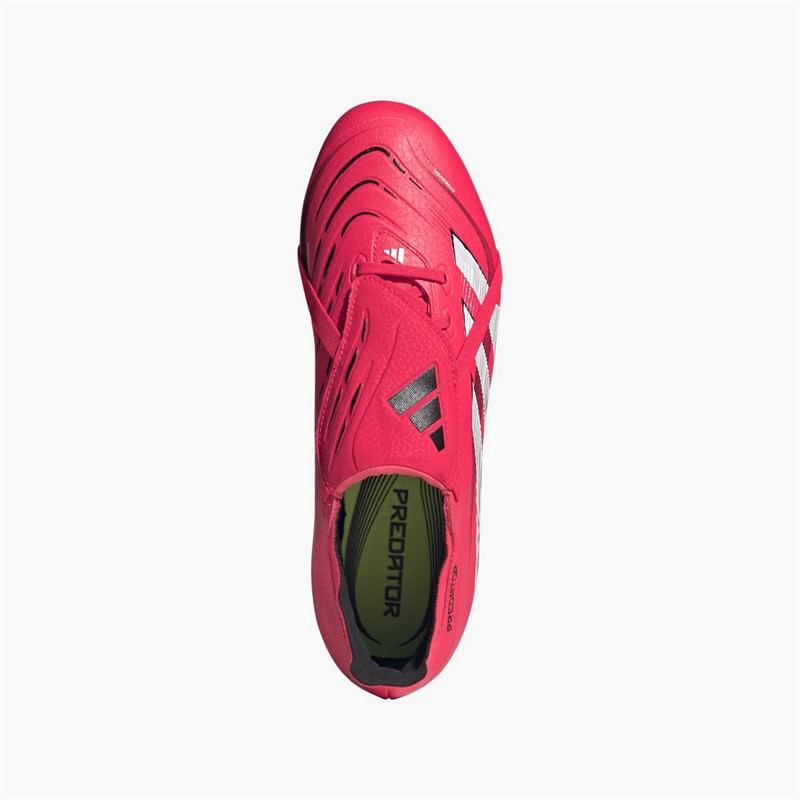 adidas Mens Predator League Fold-Over Tongue FG Firm/Multi Ground Football Boots Lucid Red/Cloud White/Core Black