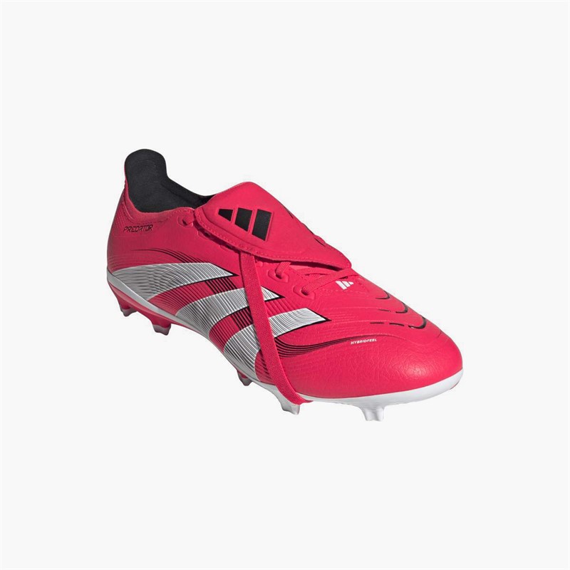 adidas Mens Predator League Fold-Over Tongue FG Firm/Multi Ground Football Boots Lucid Red/Cloud White/Core Black