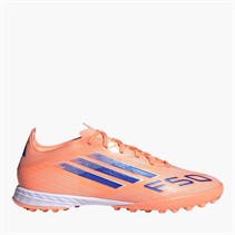 adidas Mens F50 Pro Coral Blaze Pack TF Astro Turf Football Boots Beam Orange/Lucid Blue /Cloud White Beam Orange/Lucid Blue/Cloud White