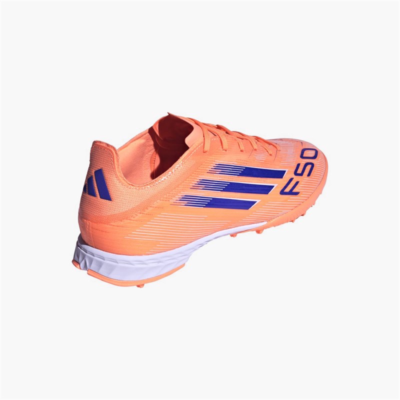 adidas Mens F50 Pro Coral Blaze Pack TF Astro Turf Football Boots Beam Orange/Lucid Blue /Cloud White Beam Orange/Lucid Blue/Cloud White