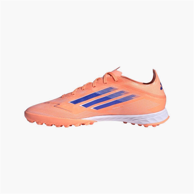 adidas Mens F50 Pro Coral Blaze Pack TF Astro Turf Football Boots Beam Orange/Lucid Blue /Cloud White Beam Orange/Lucid Blue/Cloud White