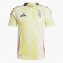adidas Mens JFC Juventus 24/25 Authentic Away Jersey Pure Sulfur