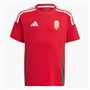 adidas Junior HFF Hungary 2024 Home Fan Jersey Team Victory Red/Collegiate Green