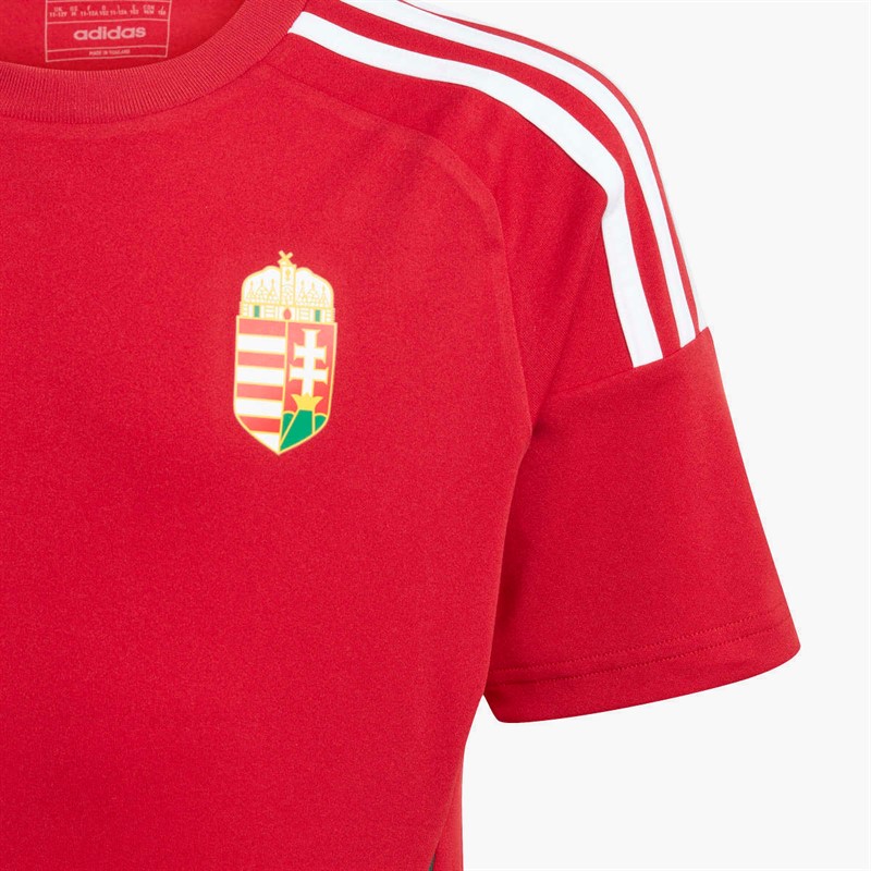 adidas Junior HFF Hungary 2024 Home Fan Jersey Team Victory Red/Collegiate Green
