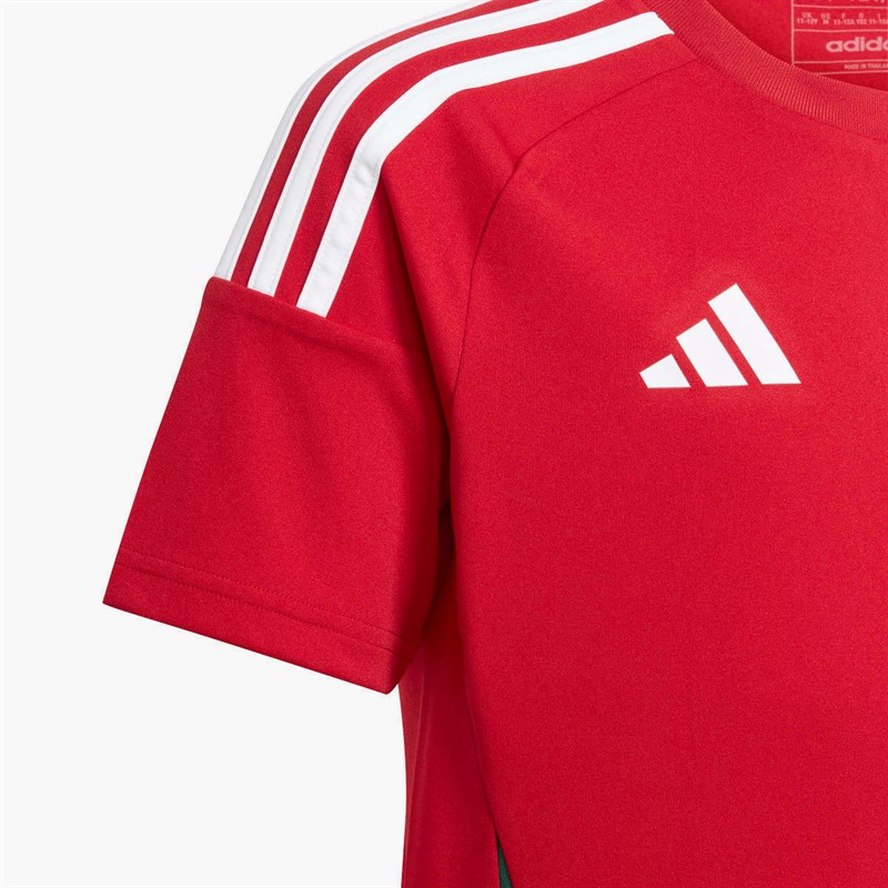 adidas Junior HFF Hungary 2024 Home Fan Jersey Team Victory Red/Collegiate Green