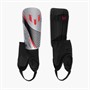 adidas Junior Messi Match Shin Guards Silver Metallic/Lucid Red/Black