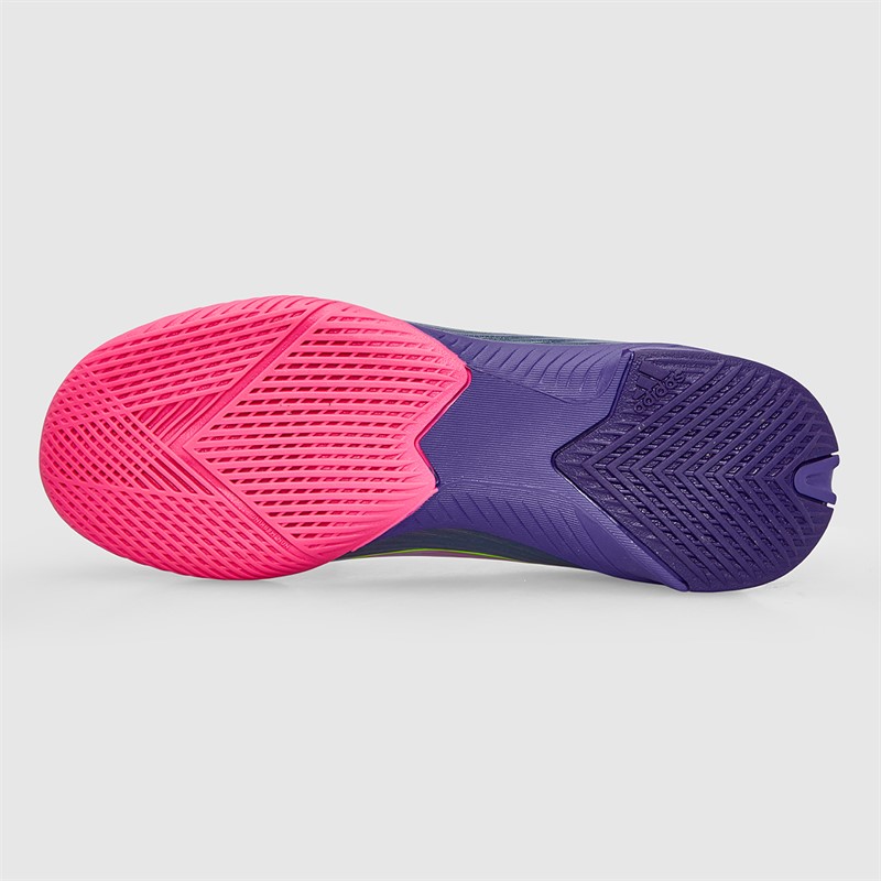 adidas Junior F50 League Laceless Lamine Yamal IN Indoor Football Boots Unity Purple/Footwear White/Lucid Lemon