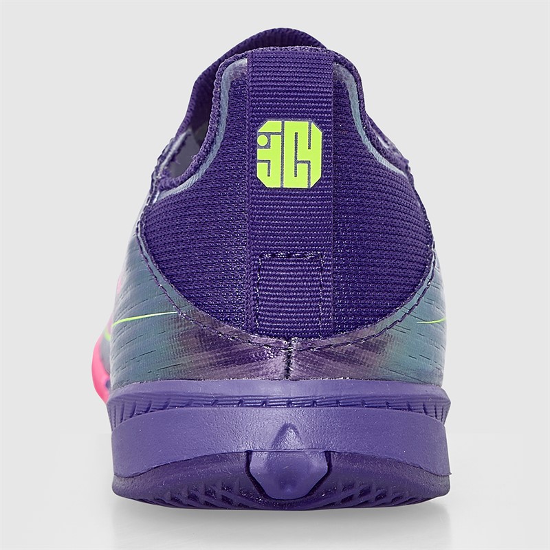 adidas Junior F50 League Laceless Lamine Yamal IN Indoor Football Boots Unity Purple/Footwear White/Lucid Lemon