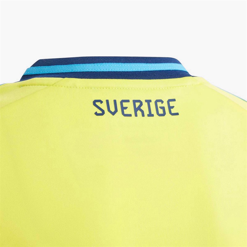 adidas Kids SVFF Sweden 2024 Home Jersey Bright Yellow