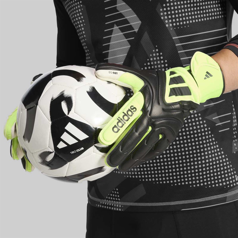 adidas Copa League Goalkeeper Gloves Black/Black/Lucid Lemon