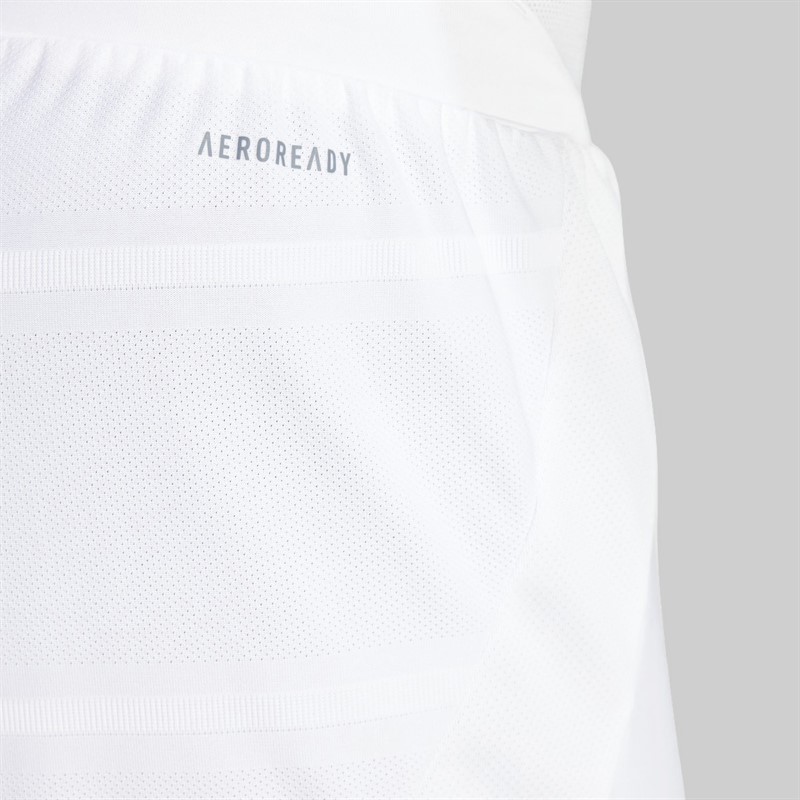 adidas Mens RMCF Real Madrid 24/25 Authentic Home Shorts White