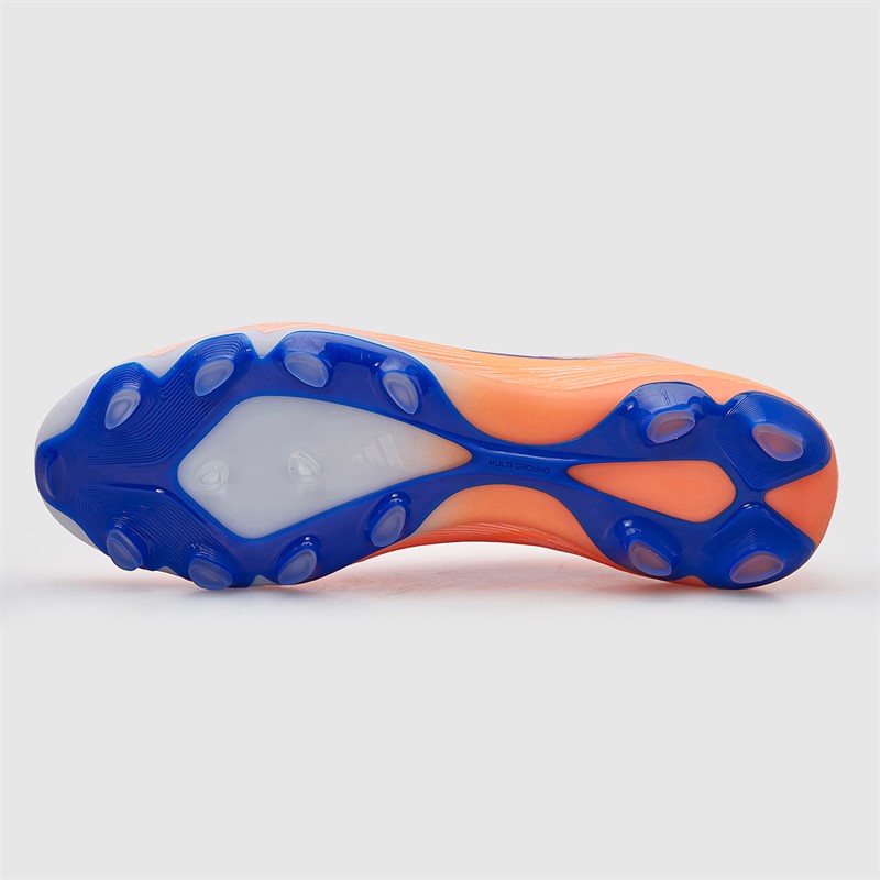 adidas Mens F50 Pro Coral Blaze Pack MG Multi Ground Football Boots Beam Orange/Lucid Blue /Cloud White Beam Orange/Lucid Blue/Cloud White
