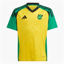 adidas Junior JFF Jamaica 2024 Home Jersey Hazy Yellow
