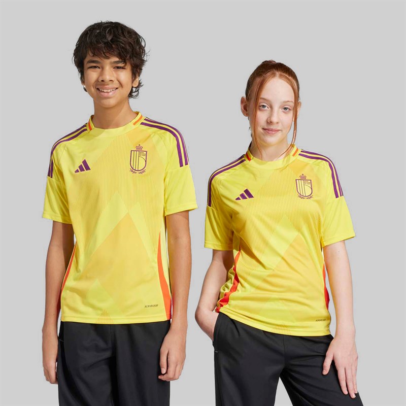 adidas Junior RBFA Belgium 2025 (Womens Team) Away Jersey Impact Yellow