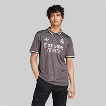 adidas Mens RMCF Real Madrid 24/25 Third Jersey Charcoal