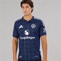 adidas Mens MUFC Manchester United 24/25 Authentic Away Jersey Night Indigo