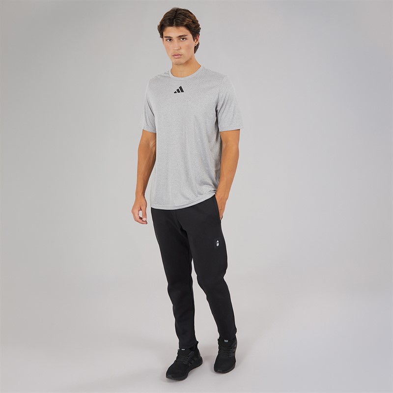 adidas Mens OL Olympique Lyonnais Seasonal Doubleknit Pant Black