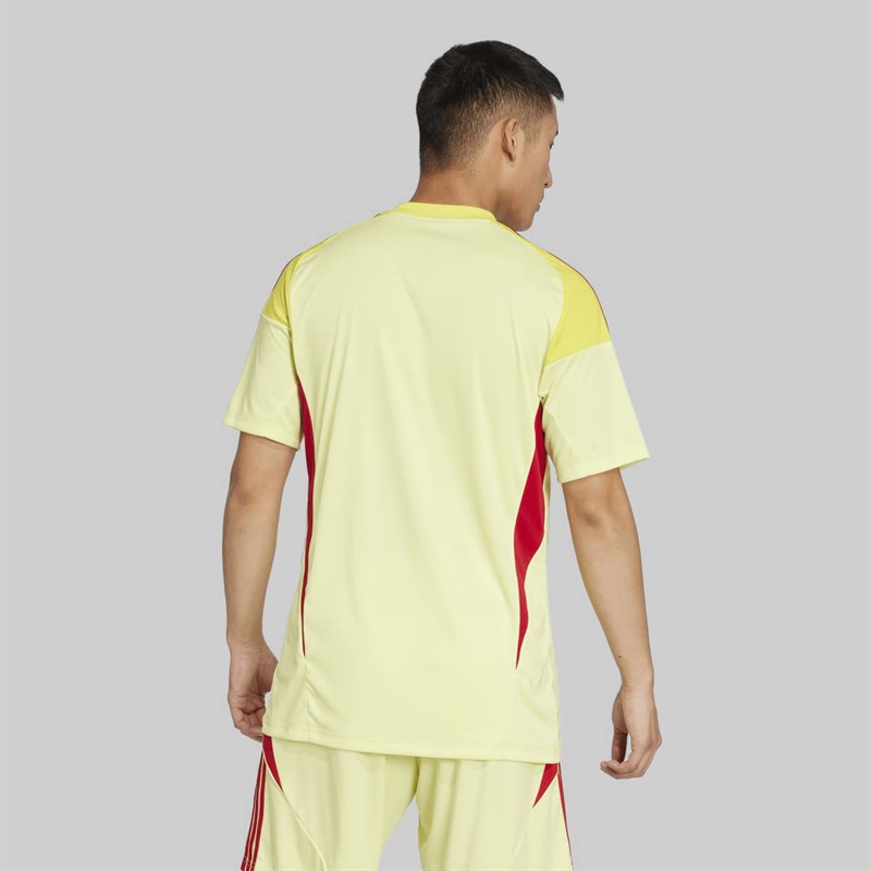 adidas Mens Tiro 25 Competition Short Sleeve Goalkeeper Jersey Pulse Yellow
