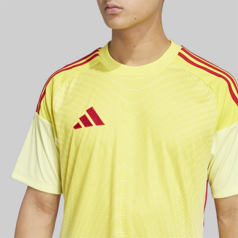 adidas Mens Tiro 25 Competition Short Sleeve Goalkeeper Jersey Pulse Yellow