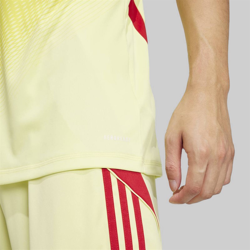 adidas Mens Tiro 25 Competition Short Sleeve Goalkeeper Jersey Pulse Yellow