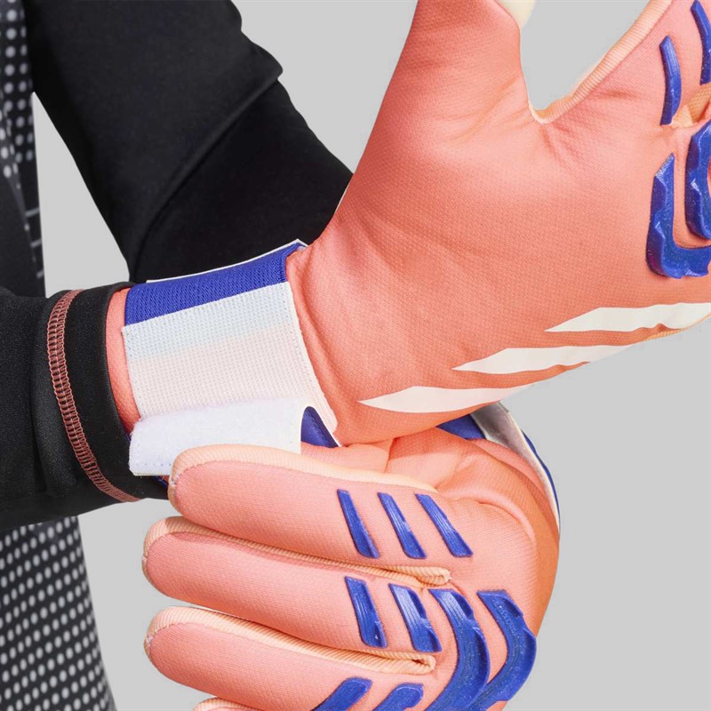 adidas Predator League Goalkeeper Gloves Signal Coral/White/Lucid Blue