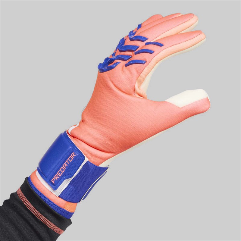 adidas Predator League Goalkeeper Gloves Signal Coral/White/Lucid Blue