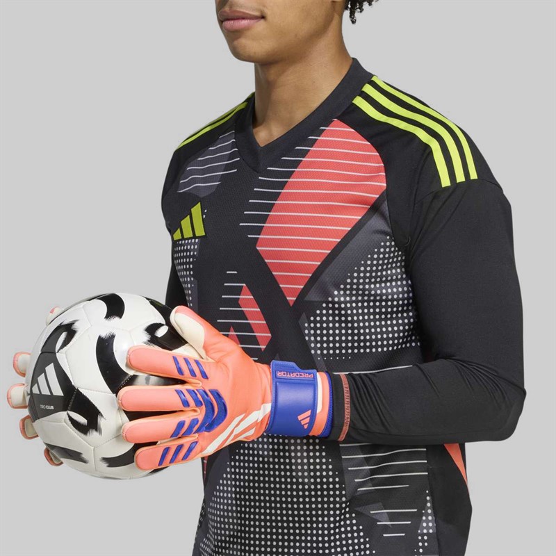 adidas Predator League Goalkeeper Gloves Signal Coral/White/Lucid Blue
