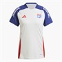 adidas Womens OL Olympique Lyonnais 24/25 Tiro 24 Training Jersey White Tint/Midnight Indigo/Bright Red