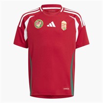 adidas Junior HFF Hungarian FF Home Jersey Team Victory Red/White/Collegiate Green