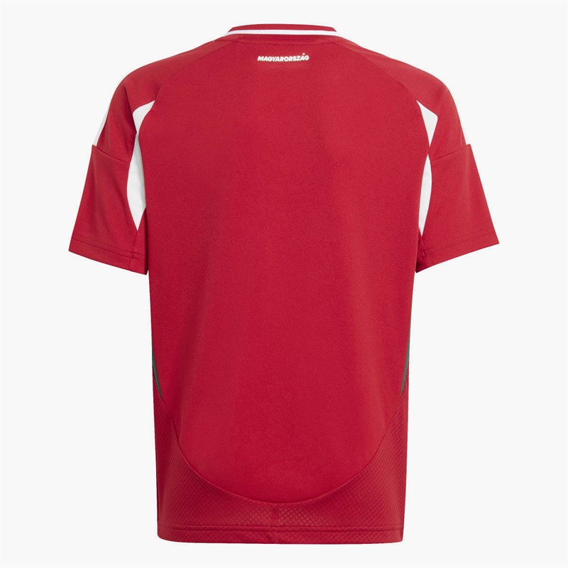 adidas Junior HFF Hungarian FF Home Jersey Team Victory Red/White/Collegiate Green