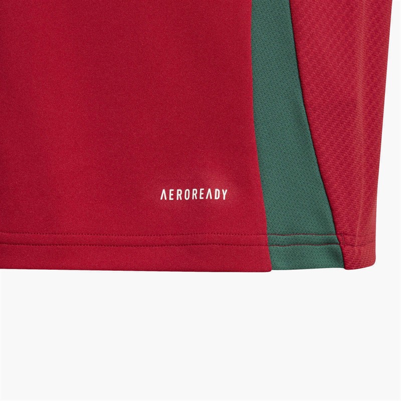 adidas Junior HFF Hungarian FF Home Jersey Team Victory Red/White/Collegiate Green