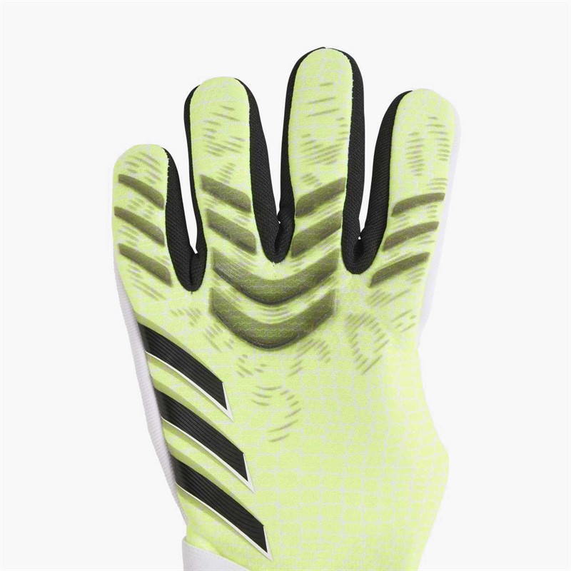 adidas Junior Predator Pro Goalkeeper Gloves Lucid Lemon/White/Black