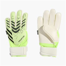 adidas Junior Predator Match Fingersave Goalkeeper Gloves Lucid Lemon/White/Black