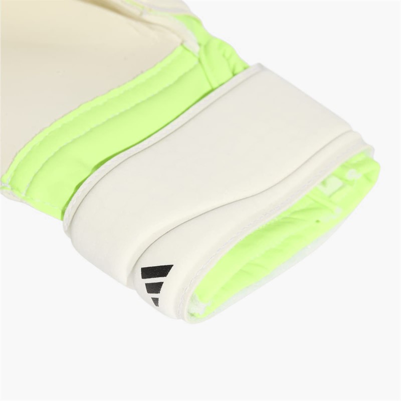 adidas Junior Predator Match Fingersave Goalkeeper Gloves Lucid Lemon/White/Black