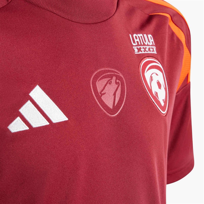 adidas Junior LFF Latvia Home Jersey Tech Copper Blue